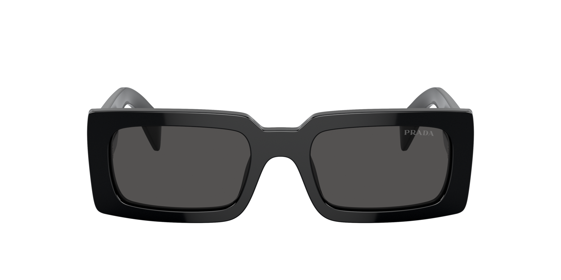 Prada PR A07S XS (52 - 20) with Grey lenses and Black frame