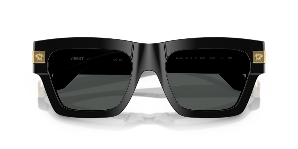 Versace VE4464 XXL (52 - 20) with Grey lenses and Black frame
