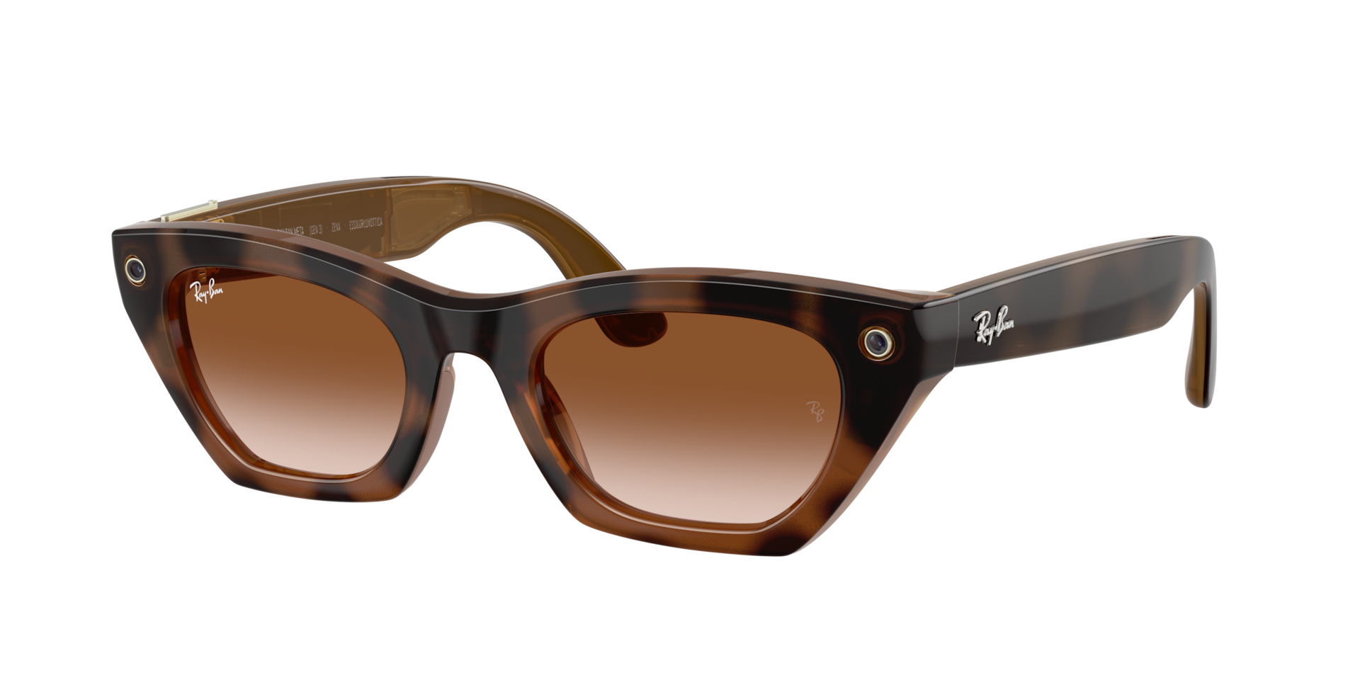 RayBan Unisex RayBan Meta Gen 3 Zena Frame color Havana Lens color Gradient Brown