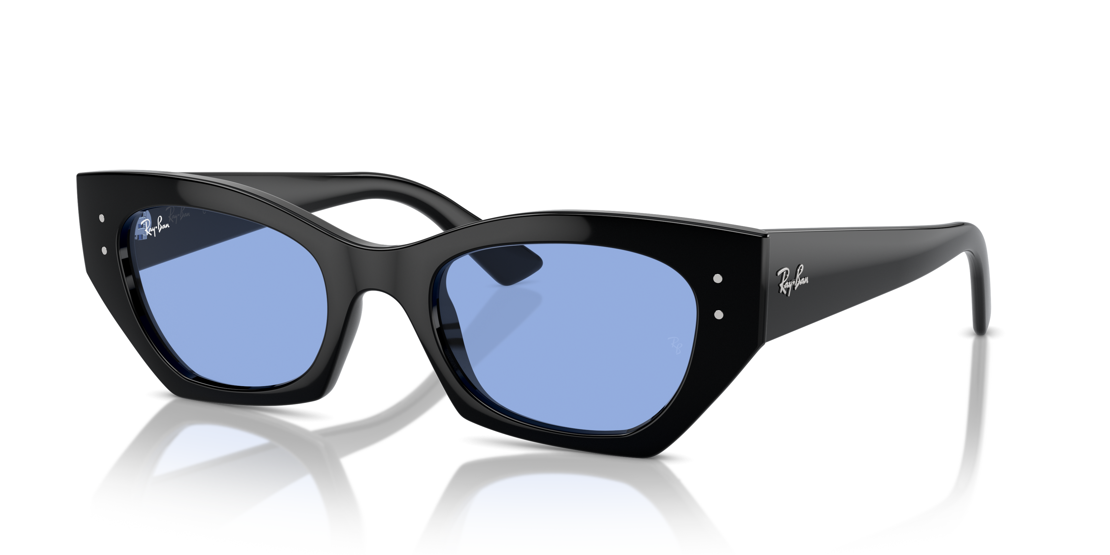 Ray-Ban Zena S (49 - 22) with Blue lenses and Black frame