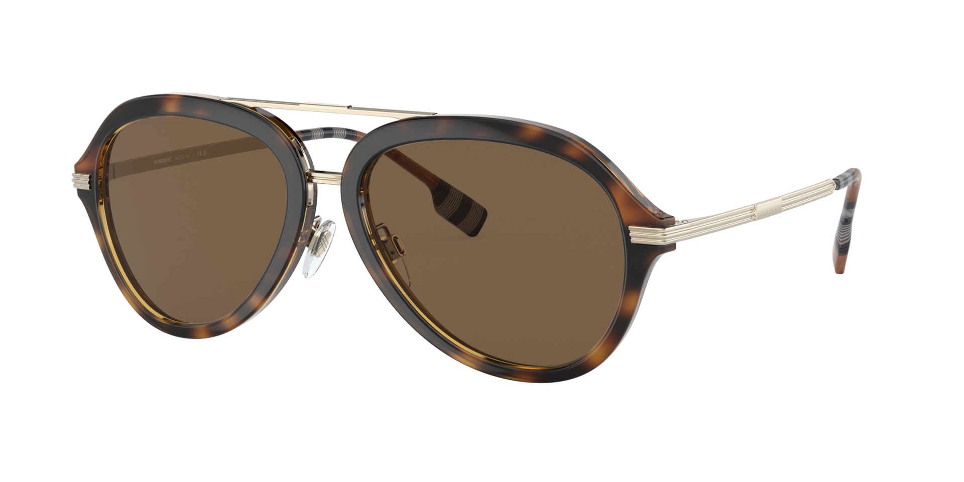 Burberry Homme Sunglass Jude - Couleur du Monture Havana fonc Couleur de Lentille Marron fonc 121 €