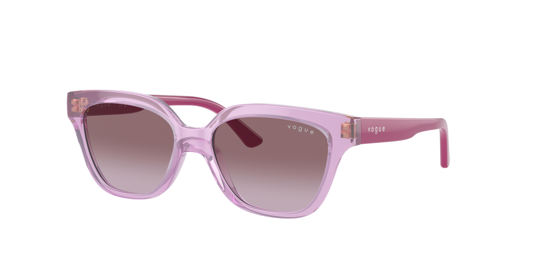 Vogue Eyewear Unisex Sunglass VJ2021 Kids -  Frame color: Transparent Pink, Lens color: Violet Gradient
