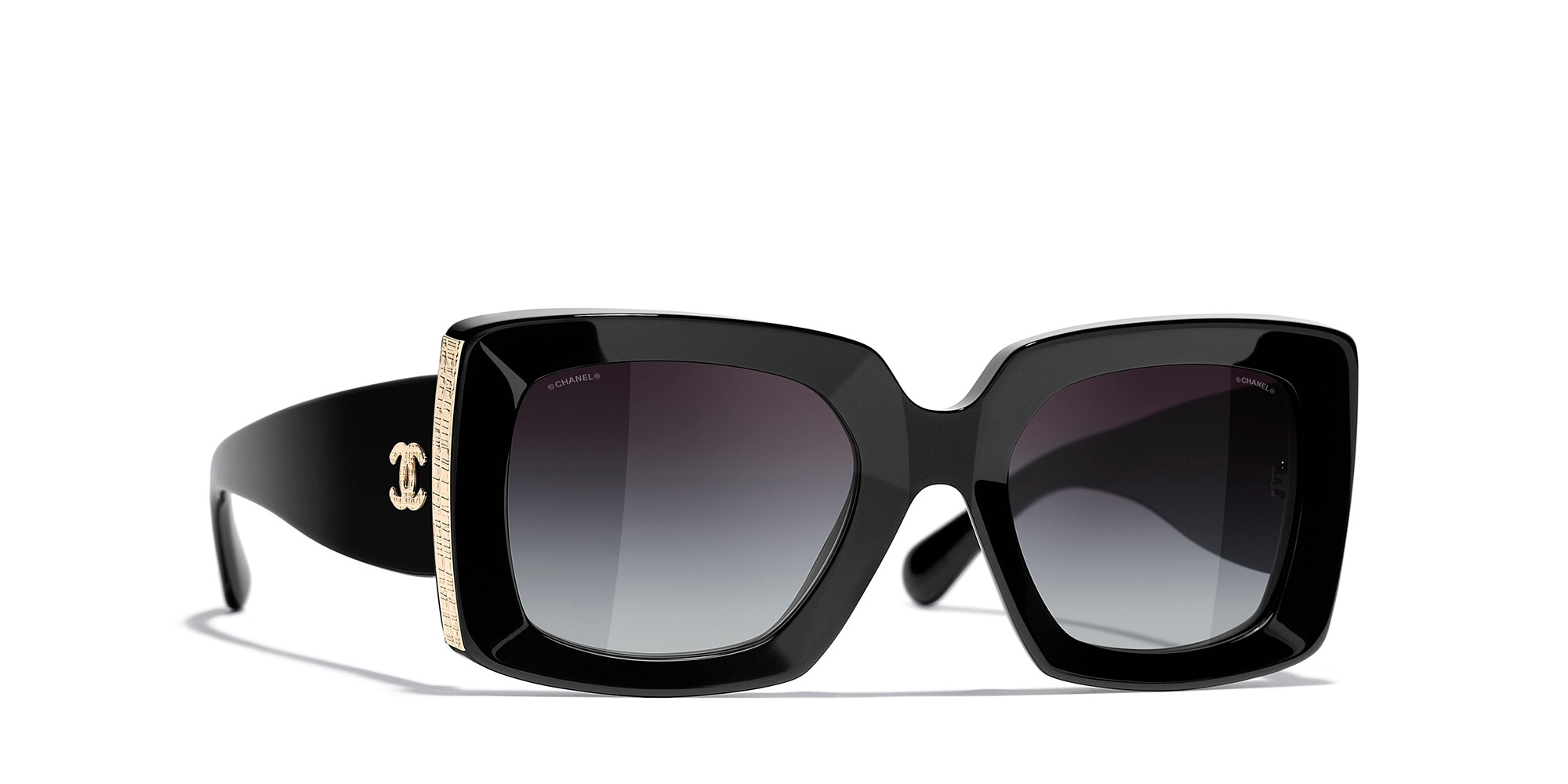 Chanel Rectangle Sunglasses CH5435 S (53 - 22) with Grey lenses
