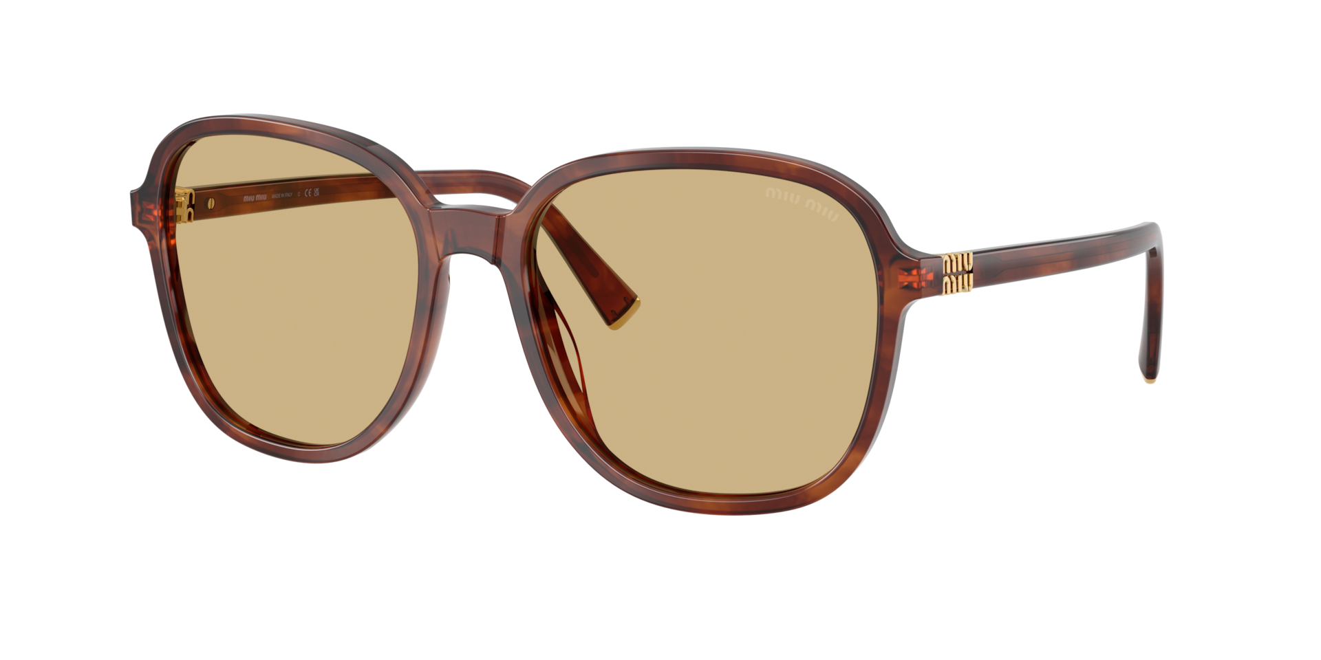 Miu Miu MU B01S L (58 - 18) with Yellow lenses and Brown 