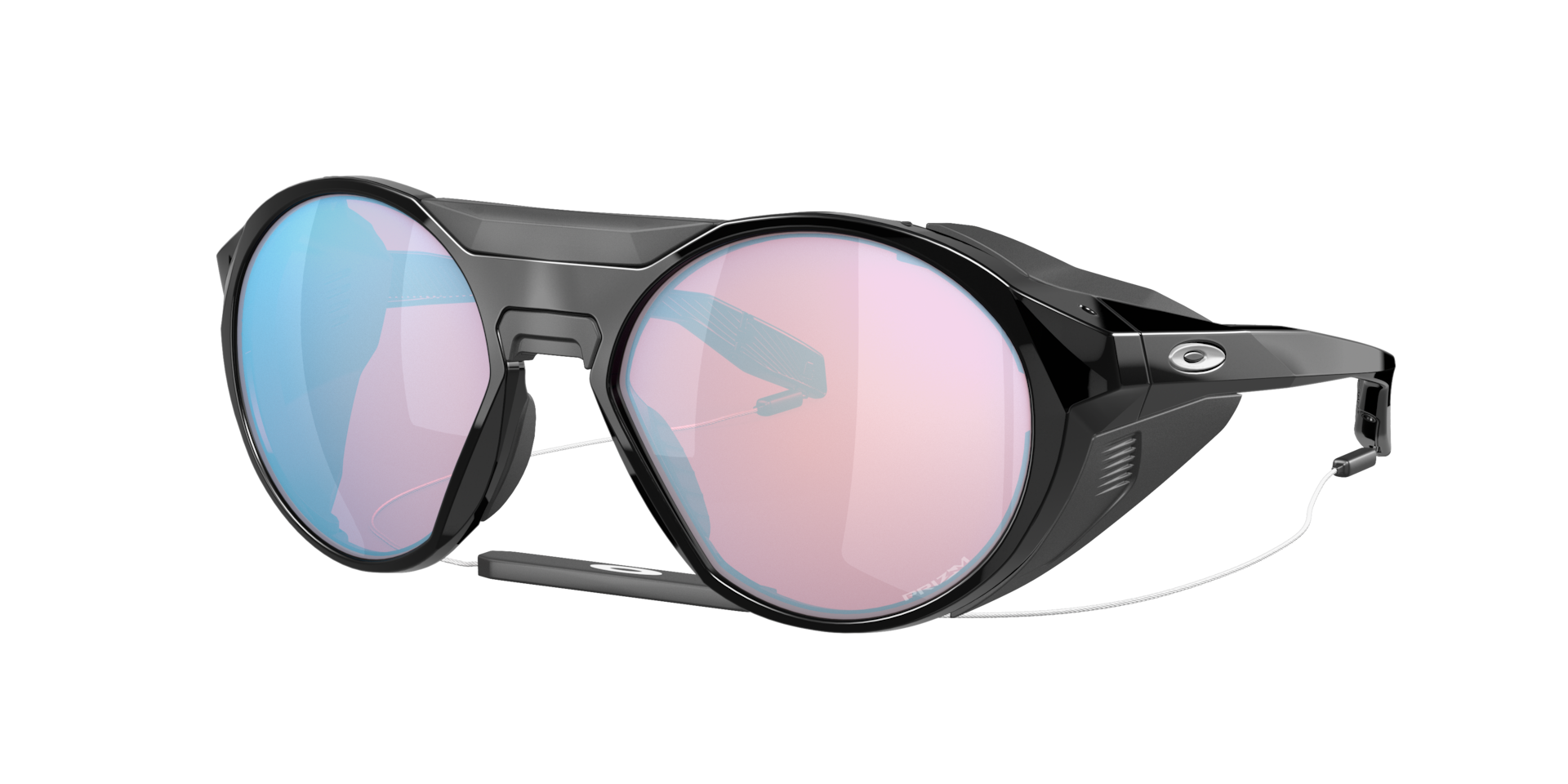 Oakley Mannelijk Sunglass Clifden -  Framekleur: Glanzend zwart, Lenskleur: Prizm Snow Sapphire