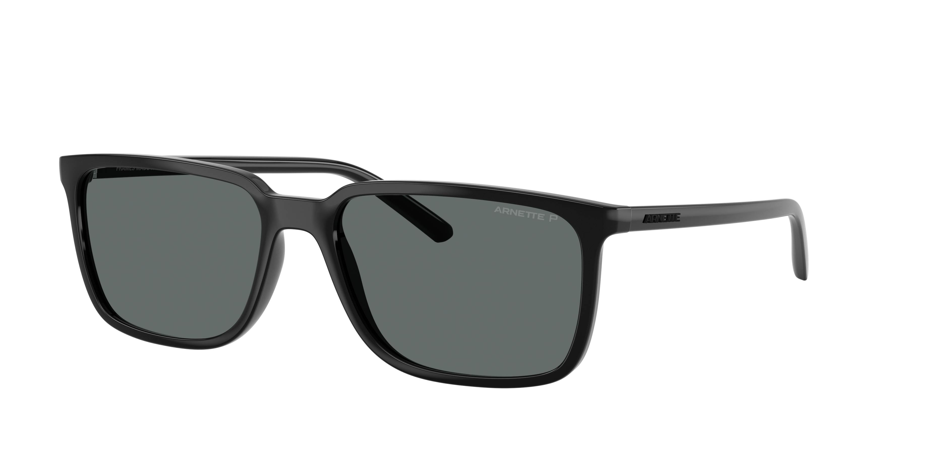 Arnette Man Sunglass Dinsky -  Frame color: Recycled Black, Lens color: Dark Grey Polarized