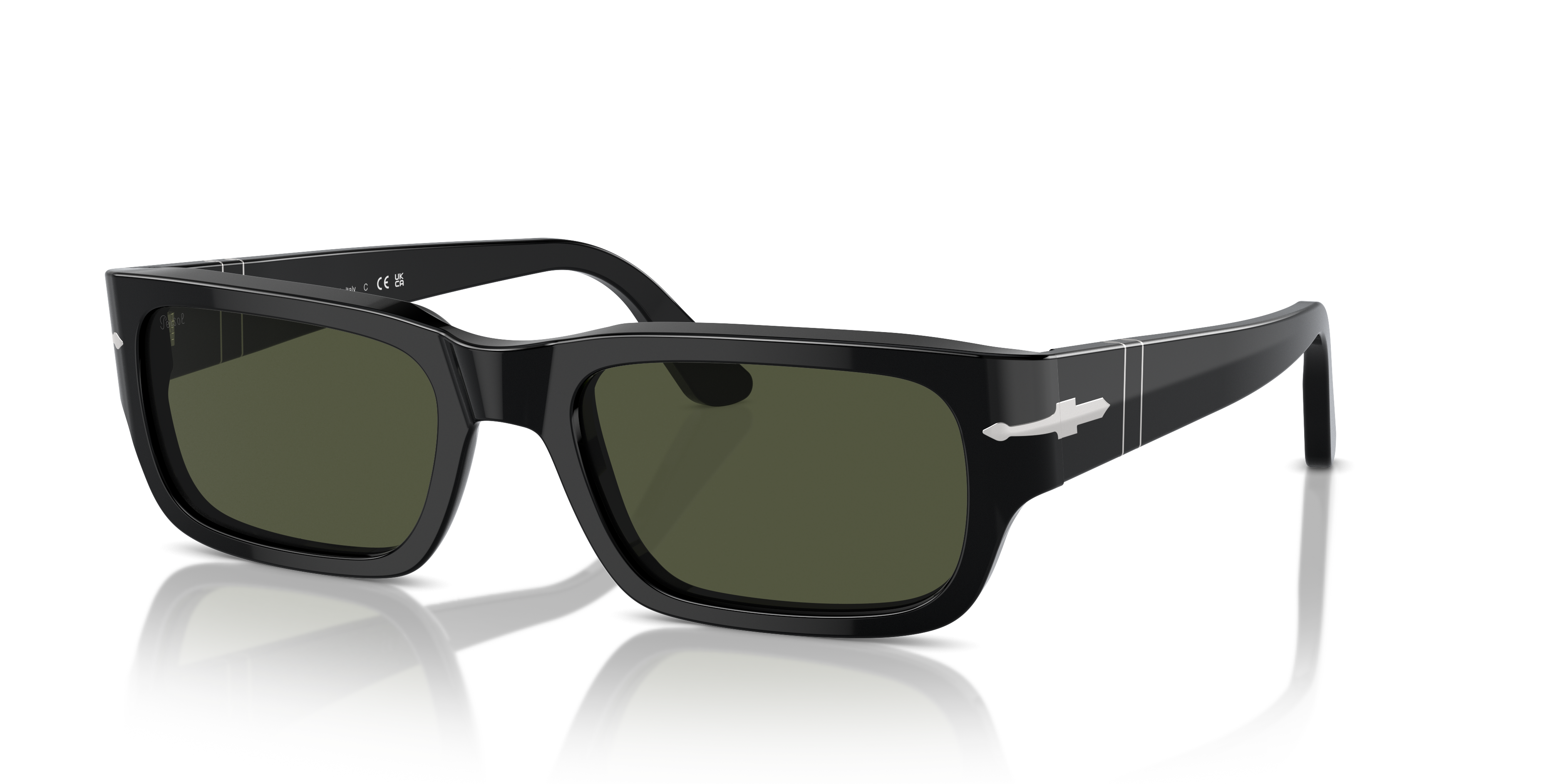 Persol Adrien XL (58 - 20) with Green lenses and Black frame