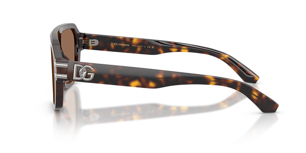 Dolce&Gabbana DG4507 L (0 - 127) with Brown lenses and Tortoise
