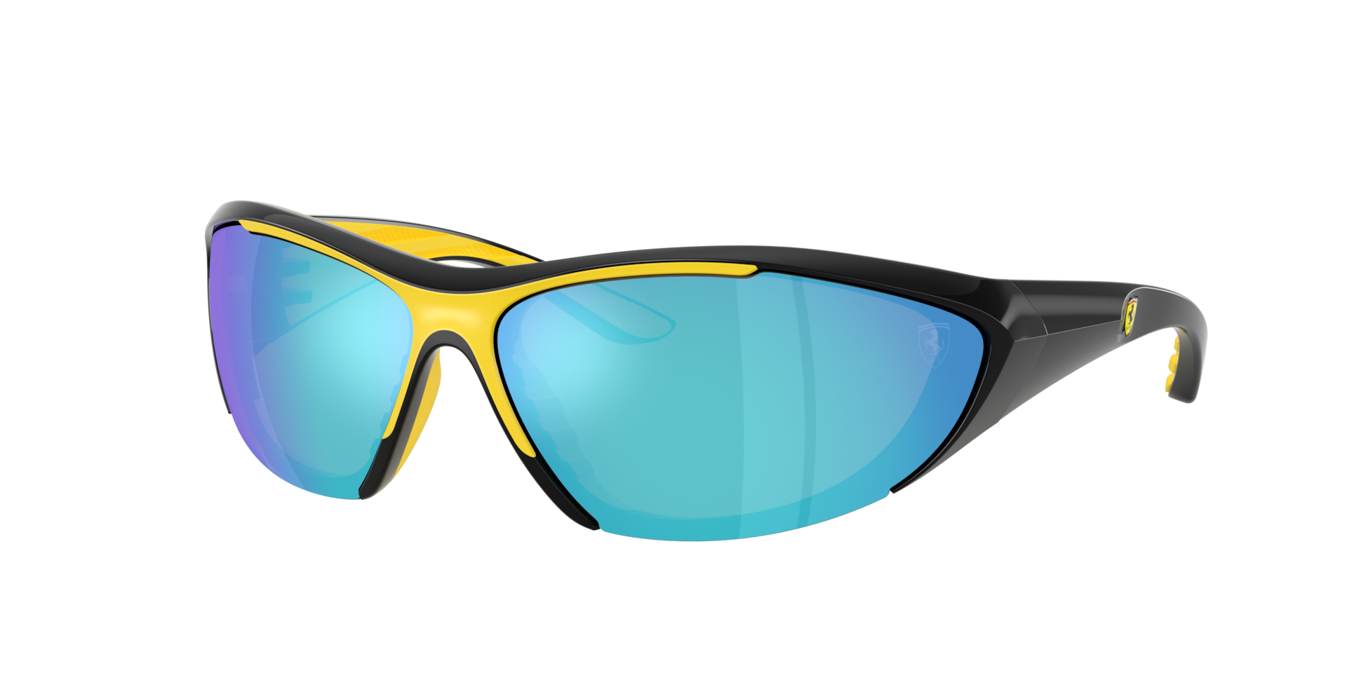 SCUDERIA FERRARI Man Sunglasses FZ6029U  -  Frame color: Black Shiny, Lens color: Mirror Blue