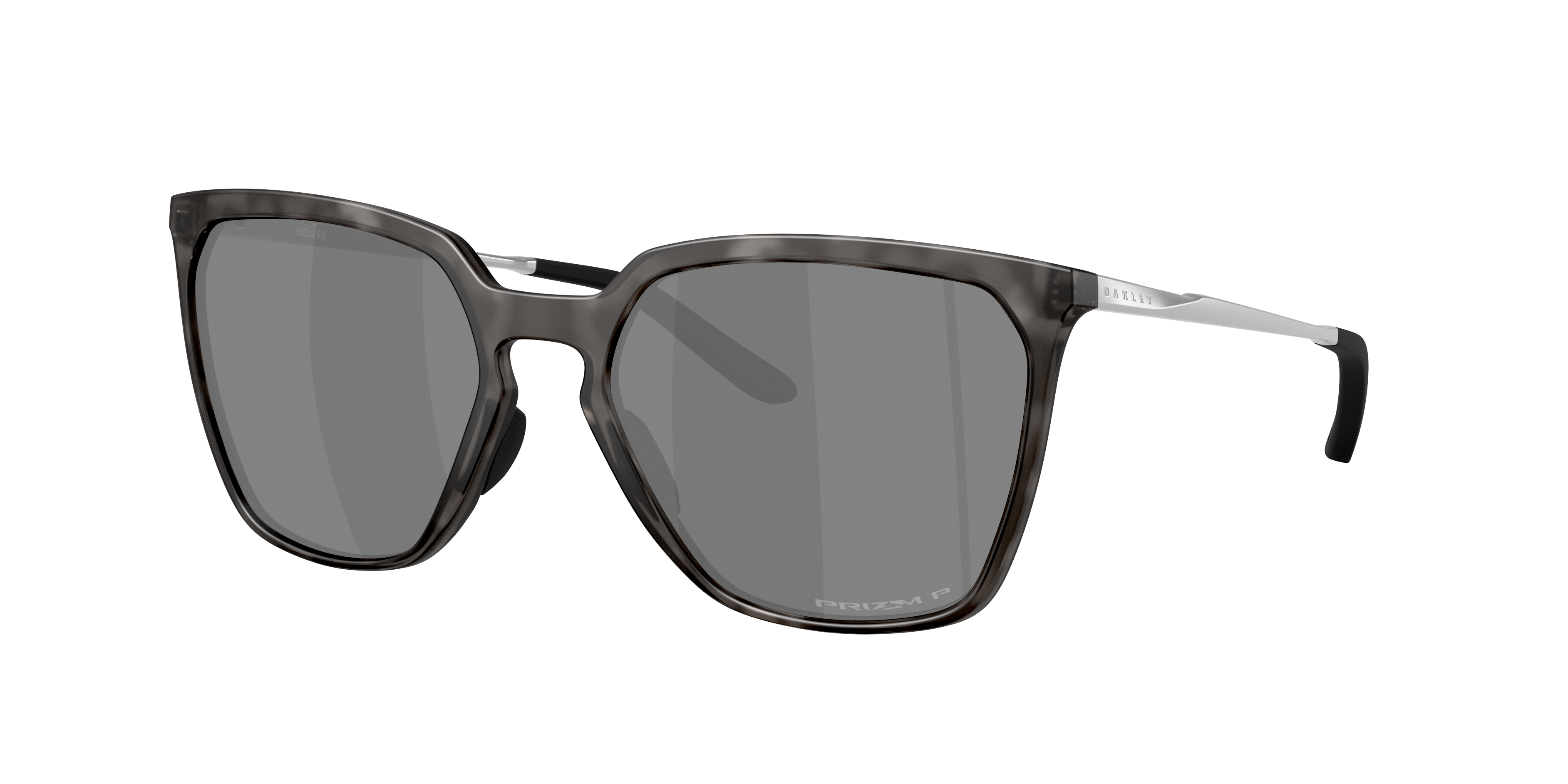 Oakley Woman Sunglass Sielo SQ -  Frame color: Matte Black Tortoise, Lens color: Prizm Black Polarized