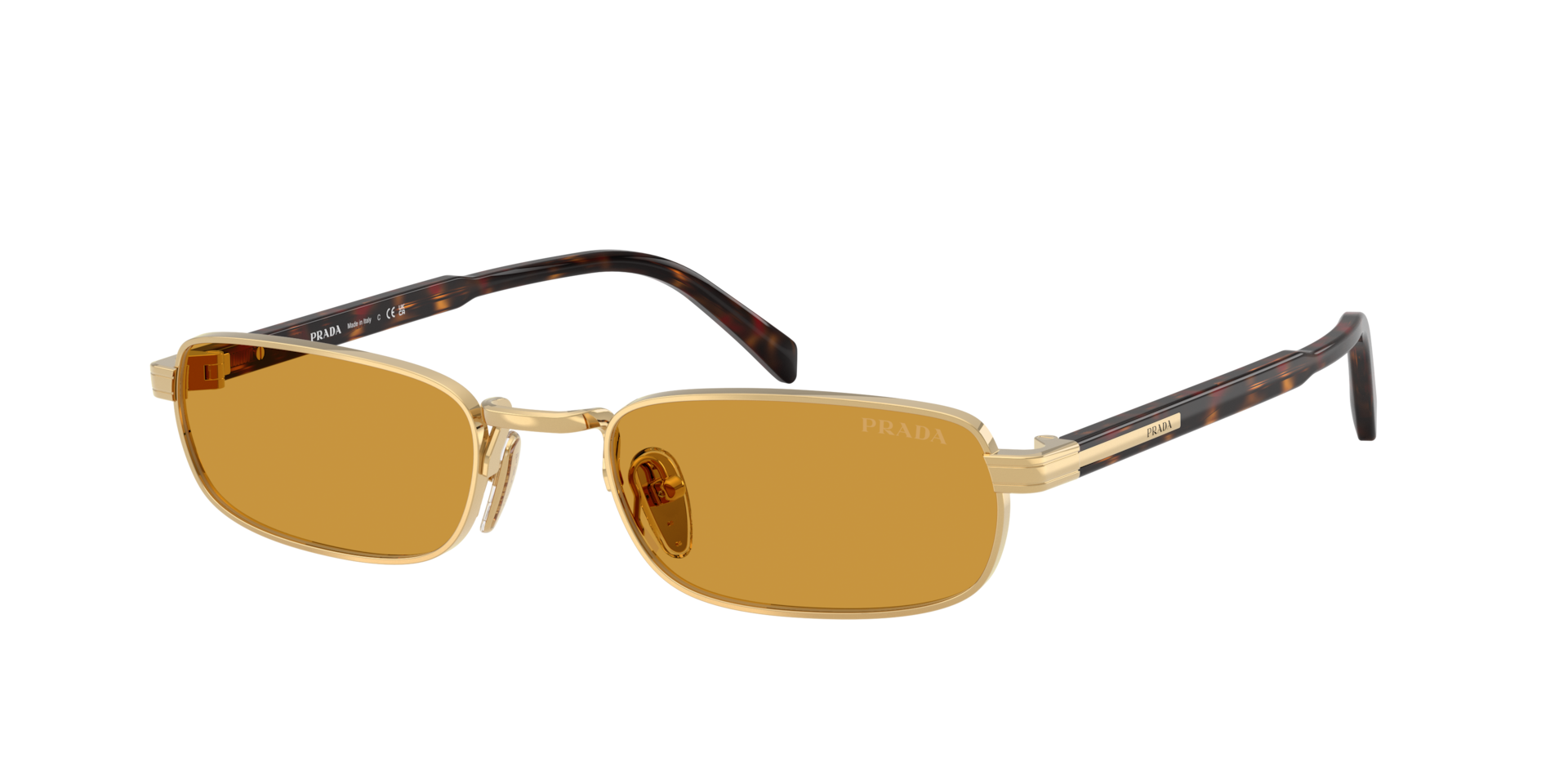 Prada PR B54S M (54 - 20) with Brown lenses and Gold frame