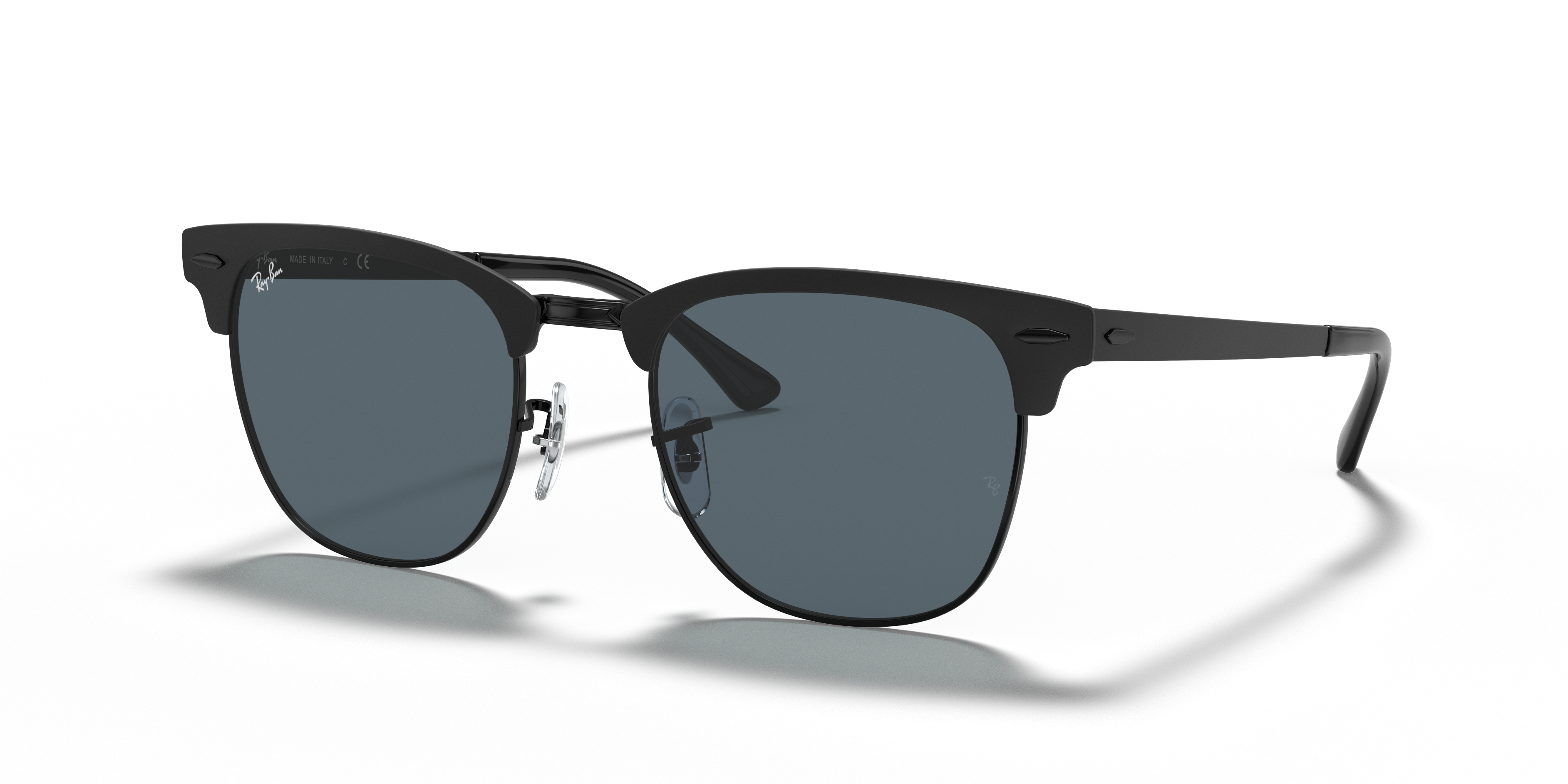 Ray-Ban Clubmaster Metal L (51 - 21) with Blue lenses and Black