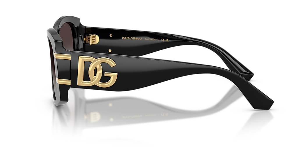Dolce&Gabbana DG4501 M (54 - 17) com Lentes Cinza e Armação Preto