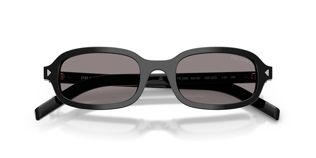 Prada PR D06S XS (50 - 20) with Grey lenses and Black frame
