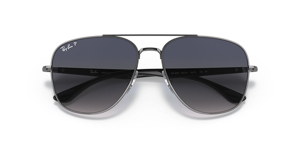 Ray-Ban RB3683 L (56 - 15) with Blue lenses and Grey frame 