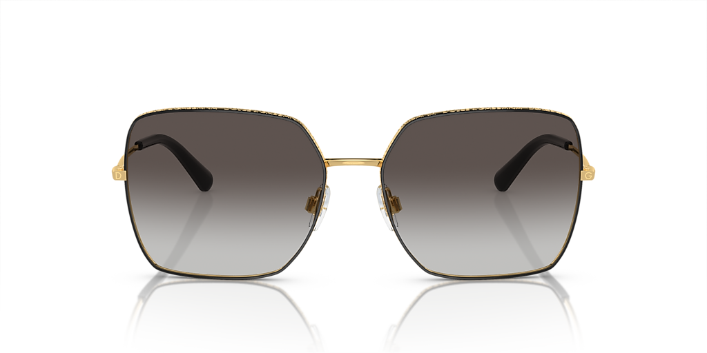 Dolce&Gabbana DG2242 L (57 - 16) with Grey lenses and Black frame