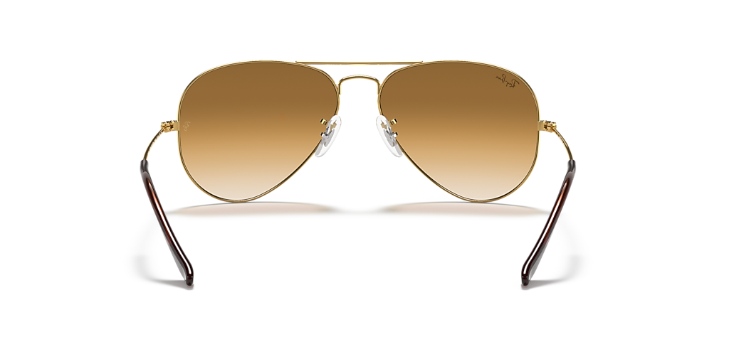 Ray-Ban Aviator Gradient XL (58 - 14) with Brown lenses and Gold