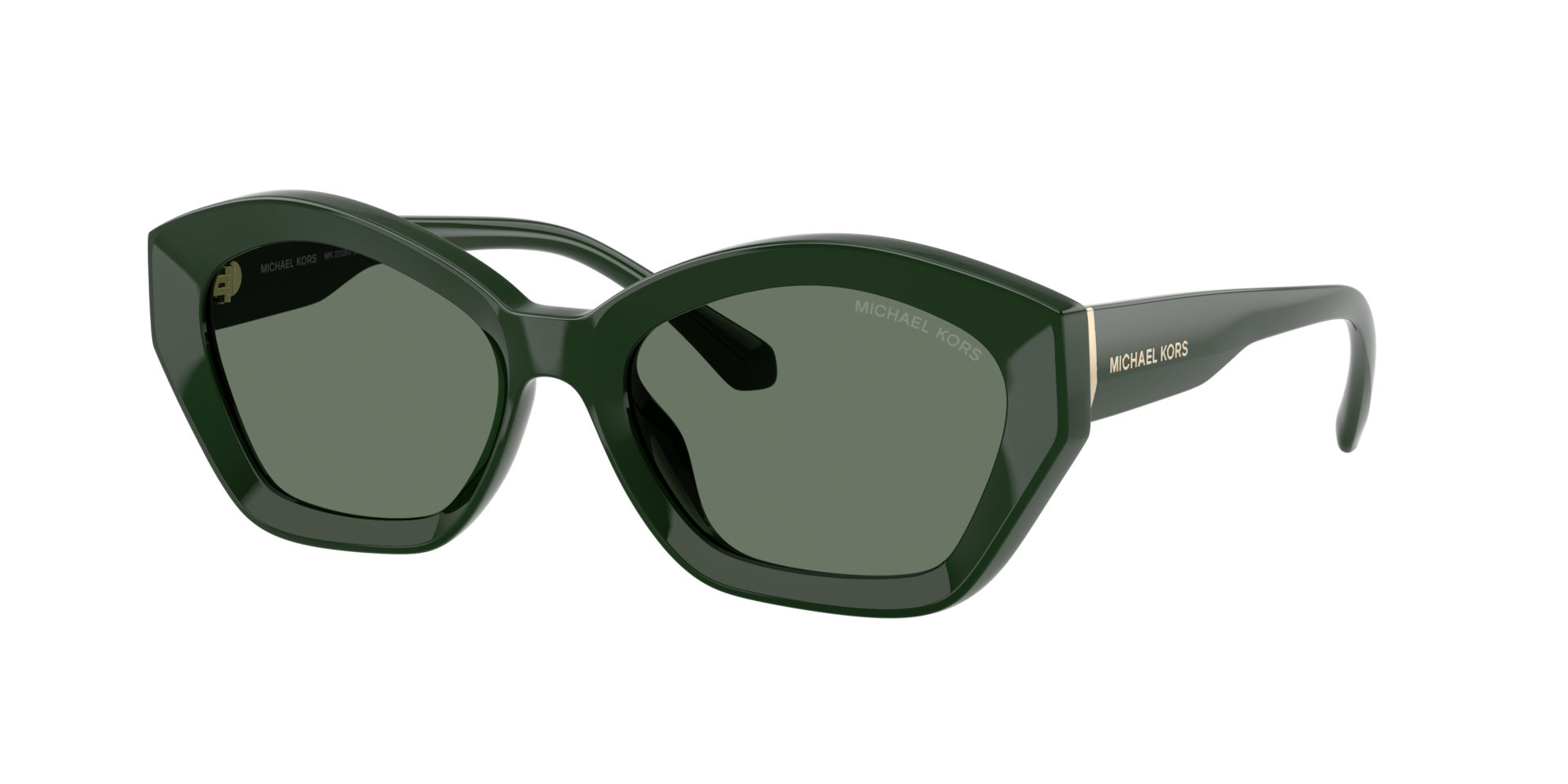 Michael Kors Woman Sunglass Bel Air -  Frame color: Bosco, Lens color: Green Solid