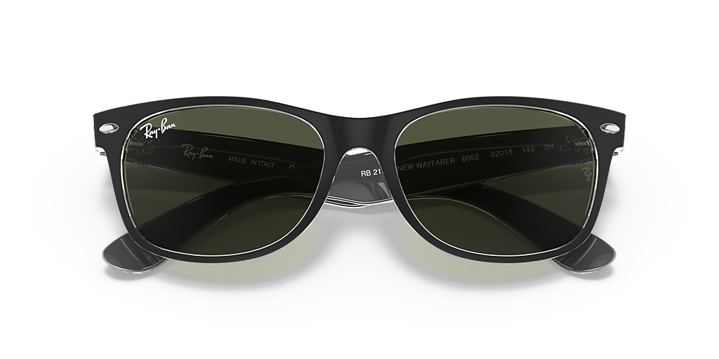 Ray-Ban New Wayfarer Color Mix S (52 - 18) with Green lenses and