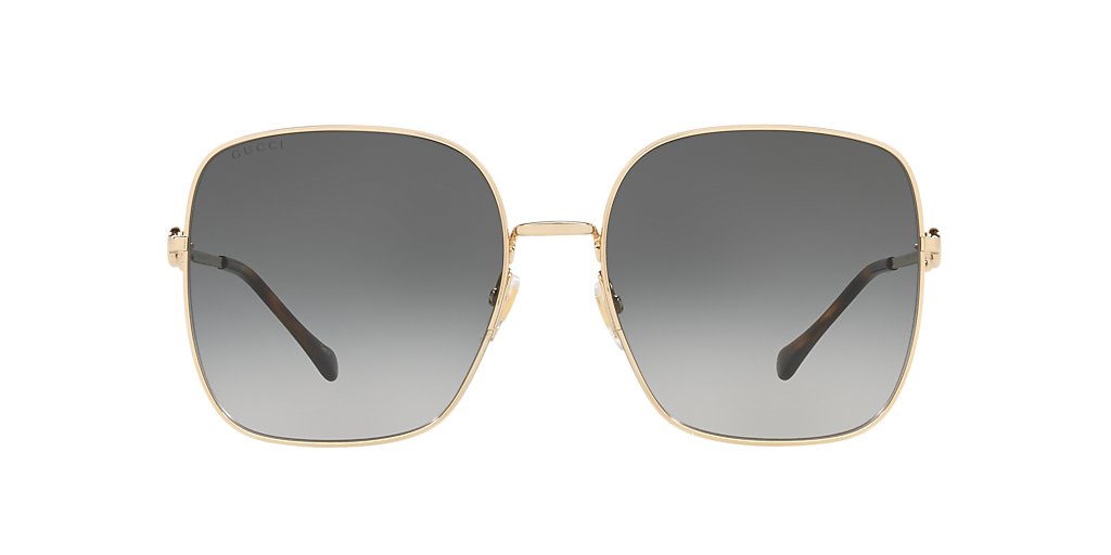 Gucci GG0879S XXS (61 - 18) with Grey lenses and Gold frame 