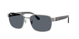 Ray-Ban Round Metal L (53 - 21) with Black lenses and Gold frame