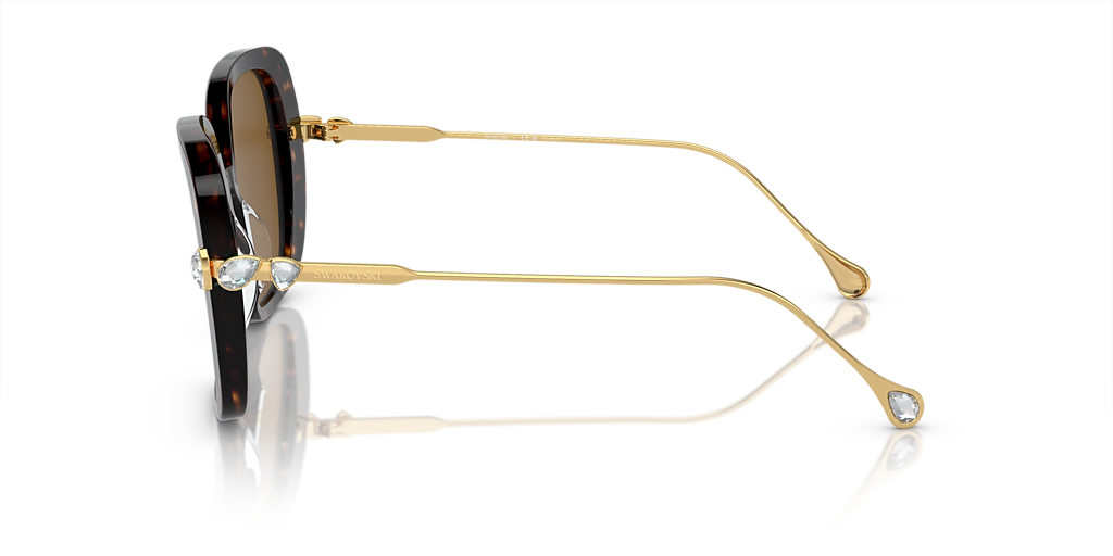 Swarovski SK6011 XL (55 - 17) with Brown lenses and Tortoise frame