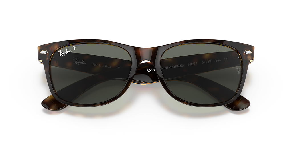 Ray-Ban New Wayfarer Classic S (52 - 18) with Green lenses and