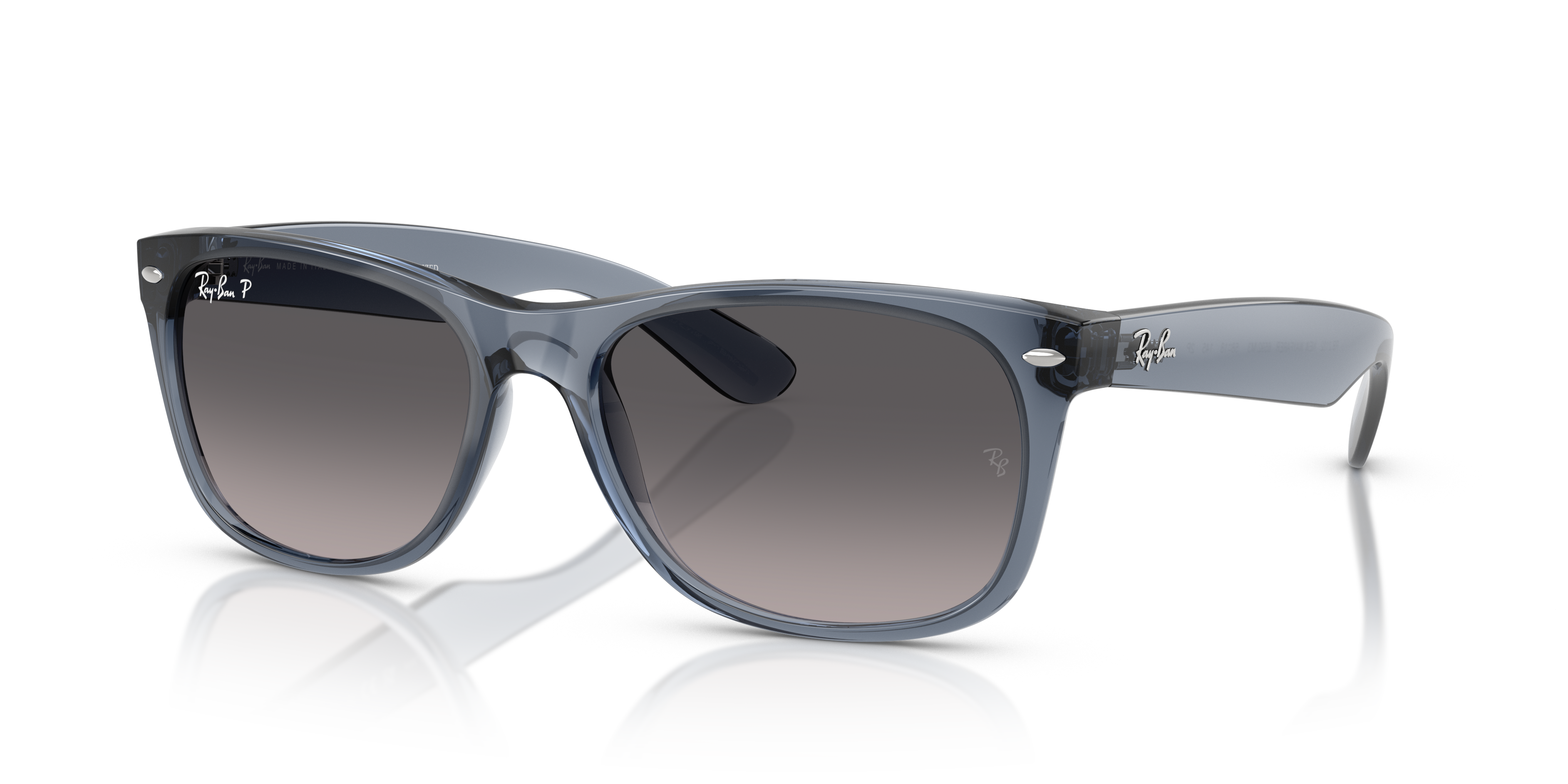 Ray-Ban New Wayfarer M (55 - 18) with Grey lenses and Blue frame