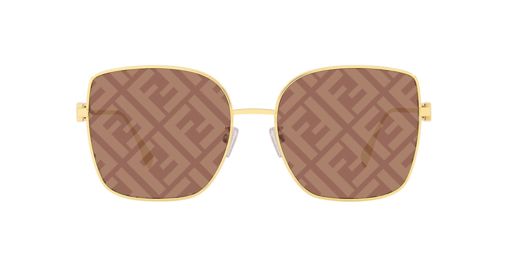 Fendi FE40013U XXS (54 - 18) with Brown lenses and Gold 