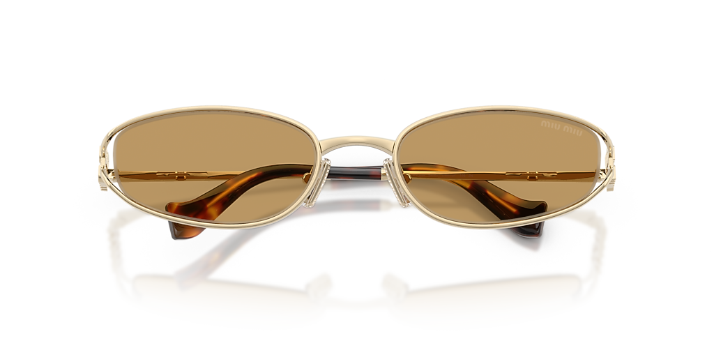 Miu Miu MU C51S M (54 - 21) with Brown lenses and Gold frame