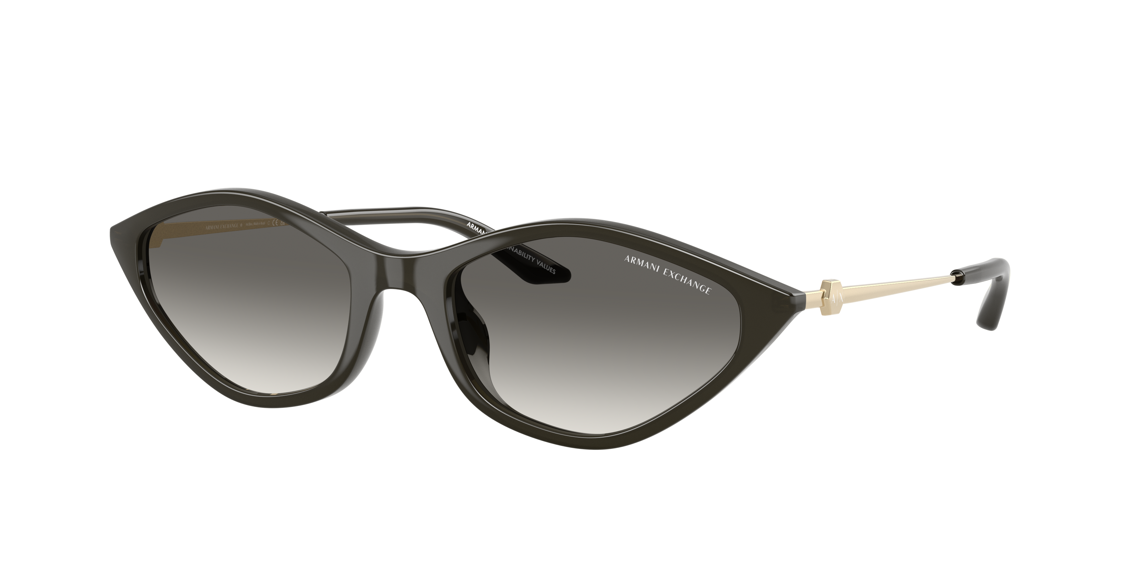 Armani Exchange Woman Sunglass AX4152SU -  Frame color: Opalescent Dark Grey, Lens color: Gradient Grey
