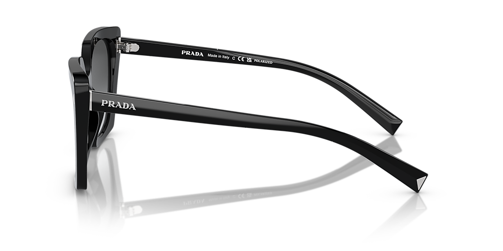 Prada PR 23ZS S (54 - 18) with Grey lenses and Black frame