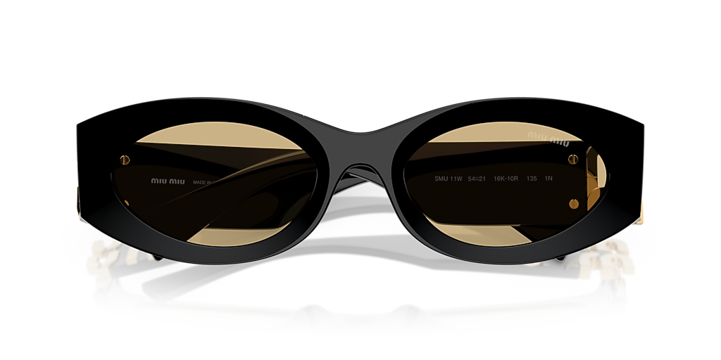 Miu Miu MU 11WS 0MU 11WS XL (54 - 21) with Yellow lenses and Black