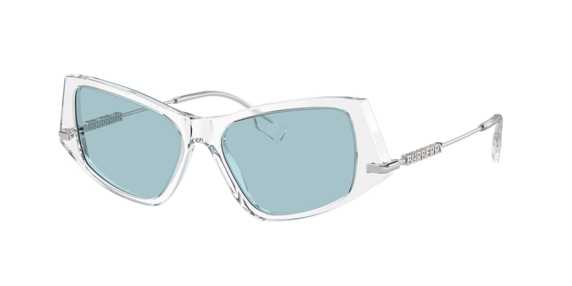 Burberry Femme Sunglass BE4408 - Couleur du Monture Transparent Couleur de Lentille Bleu ciel clair 121 €