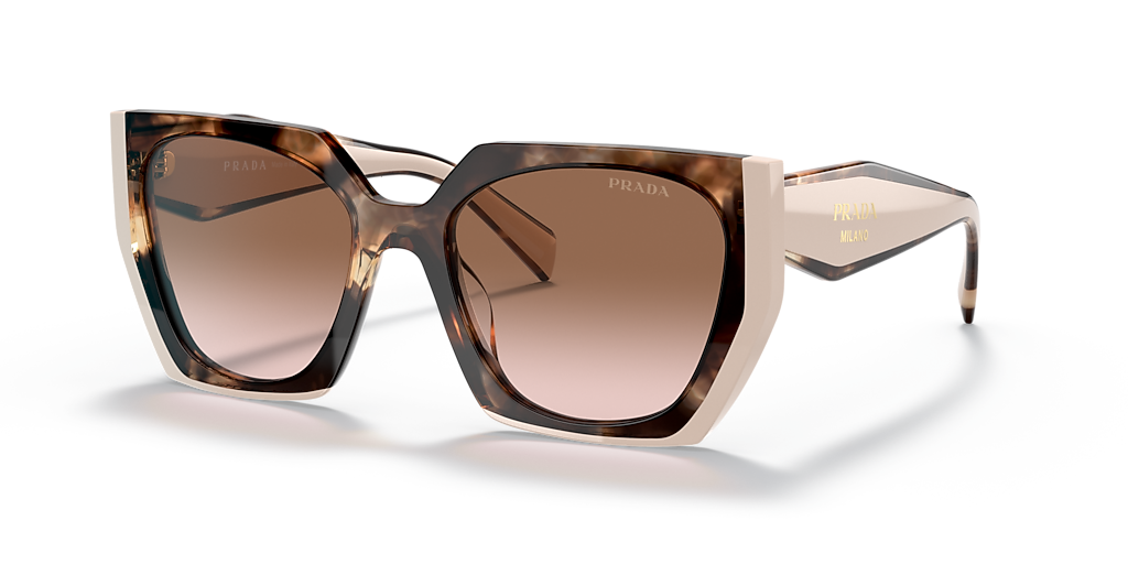 Prada PR 15WS M (54 - 19) with Brown lenses and Tortoise frame