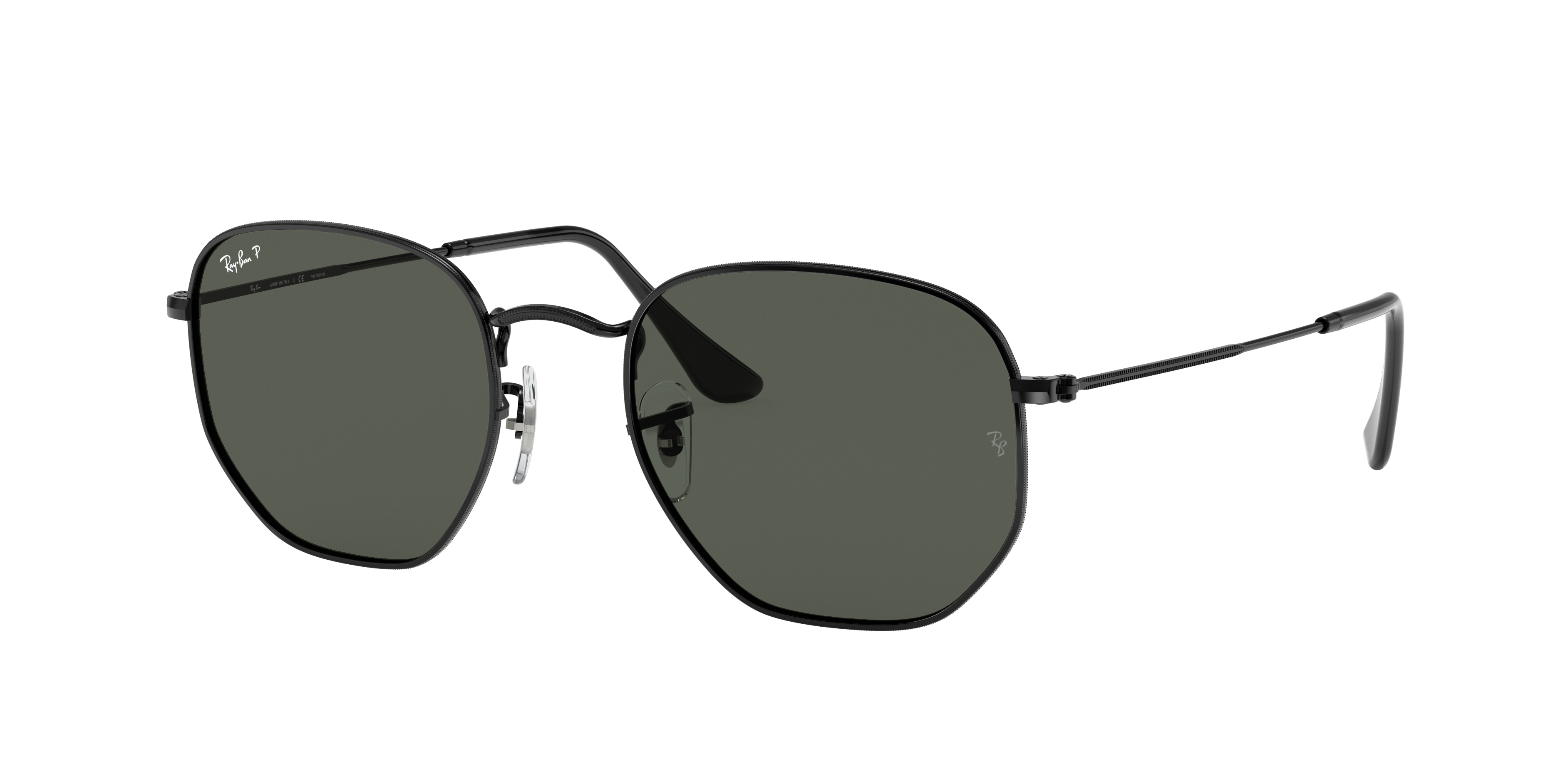 Ray-Ban Hexagonal Flat Lenses XL (54 - 21) with Green lenses and