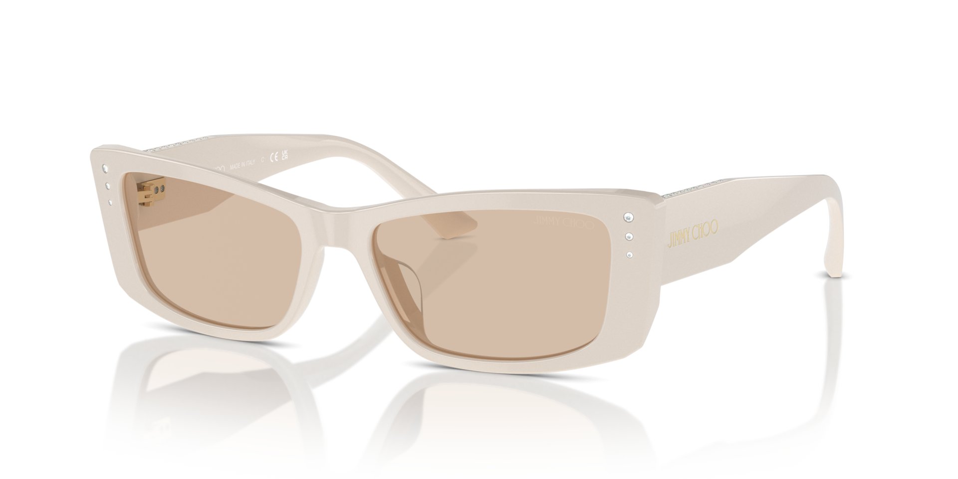 Jimmy Choo JC5002BU S (55 - 16) with Brown lenses and White frame