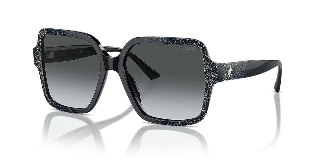 Jimmy Choo Sunglasses JC5005F 5041/8G Black Glitter Fade w/ Gradient Grey Lenses Sunglasses Jimmy Choo JC5005 | Free Shipping | Glasses.com® main image 3