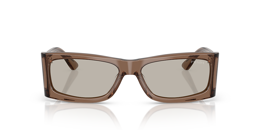 Prada PR B03S M (56 - 16) with Brown lenses and Brown frame