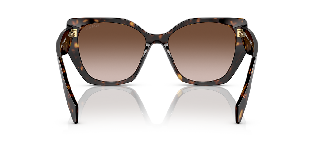 Prada PR 19ZS M (55 - 17) com Lentes Marrom e Armação Tartaruga