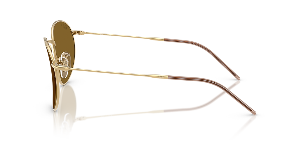 [未使用に近い] Ray-Ban ROUND L 53-21 Ray-Ban Round Reverse L (53 - 21) with Brown lenses and Gold frame