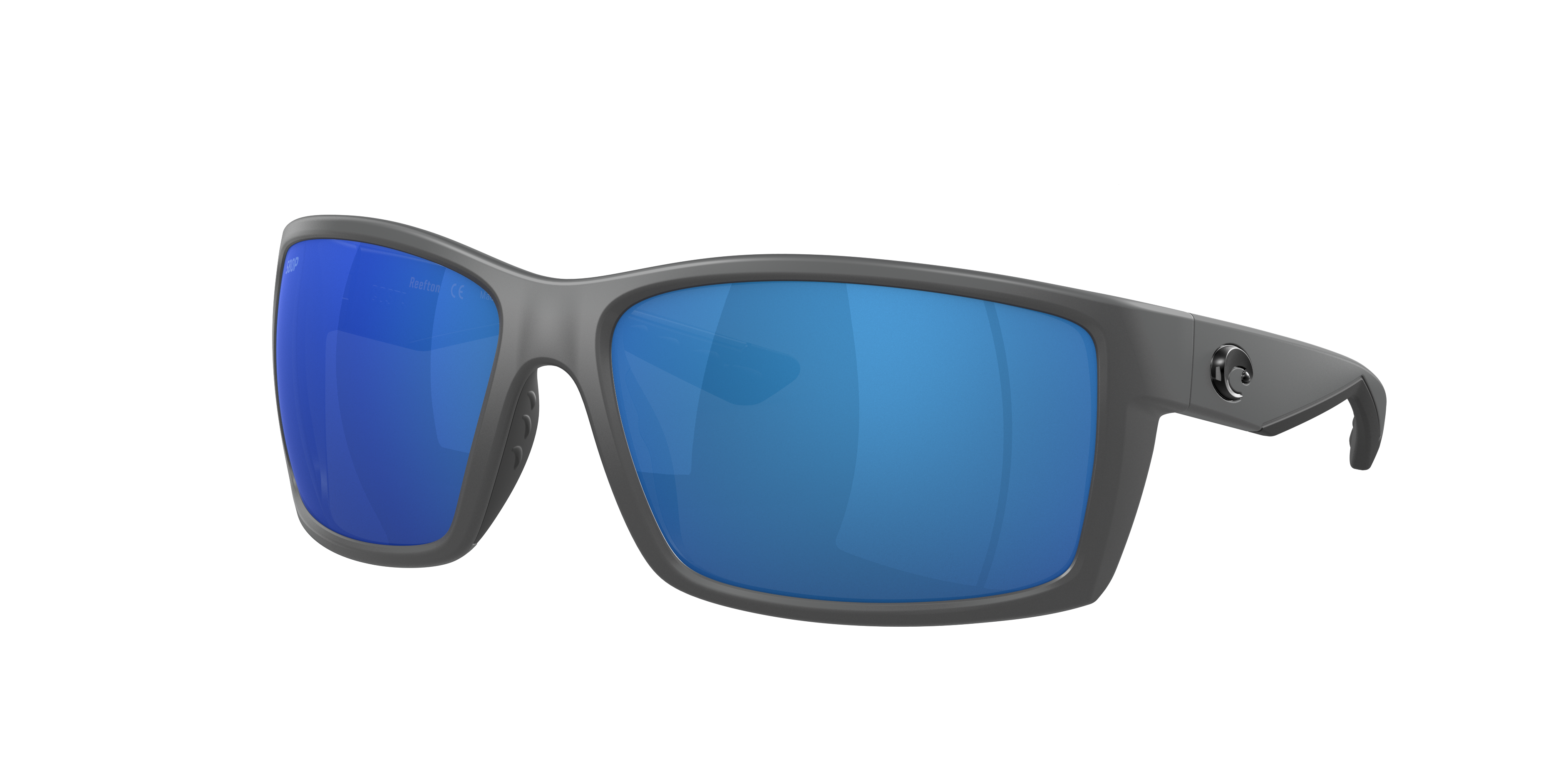 Costa Man Sunglass Reefton -  Frame color: Matte Gray, Lens color: Blue Mirror