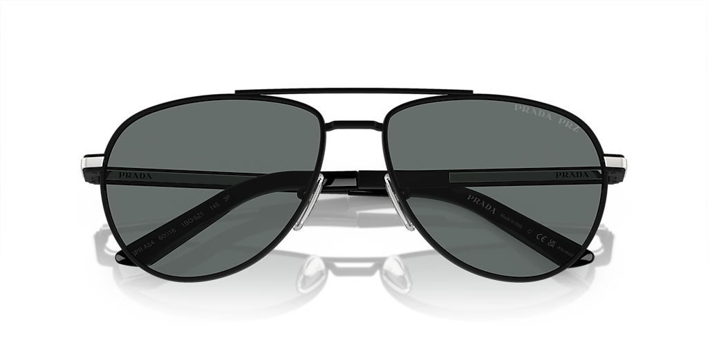 Prada PR A54S XXL (60 - 16) with Grey lenses and Black frame