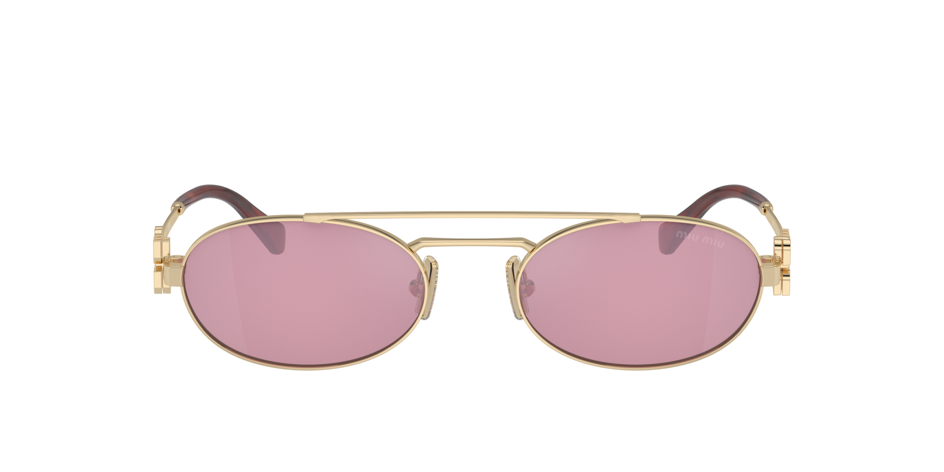 Miu Miu MU 54ZS M (53 - 19) with Pink lenses and Gold frame