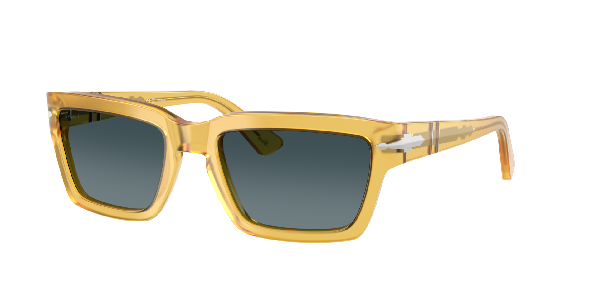 Persol Man Sunglass PO3363S -  Frame color: Miele, Lens color: Light Blue Gradient Dark Blue