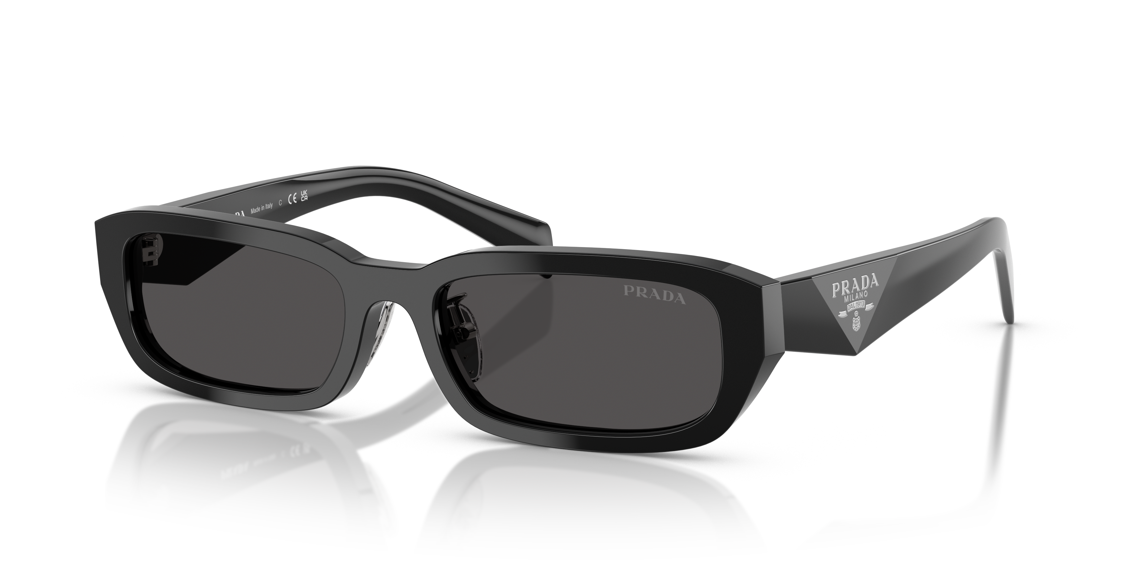 Prada PR B06SF M (55 - 18) with Grey lenses and Black frame