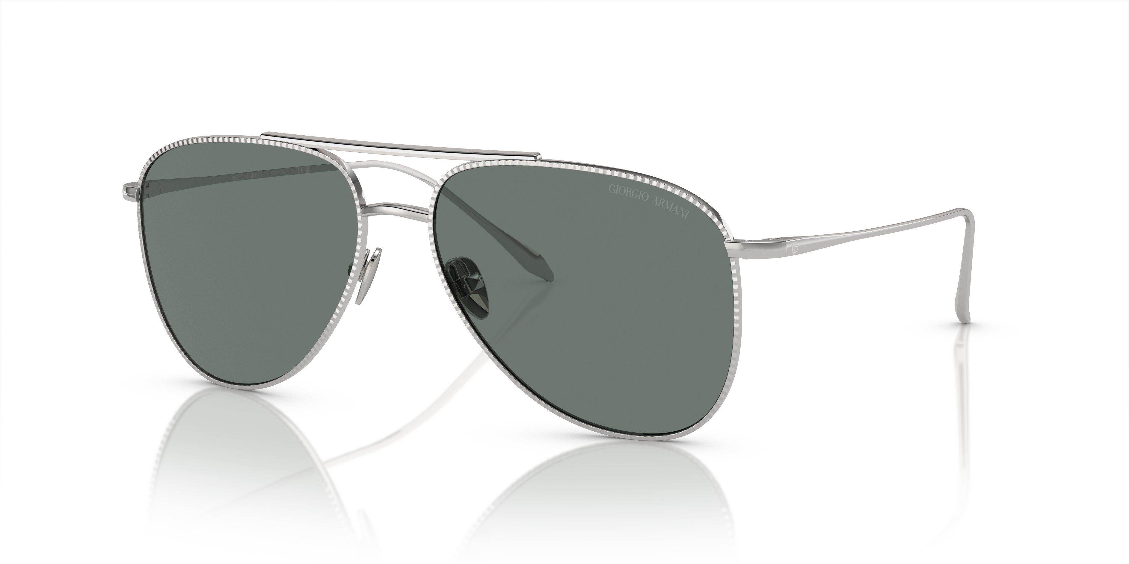 Giorgio Armani AR6152 L (57 - 15) with Grey lenses and Silver