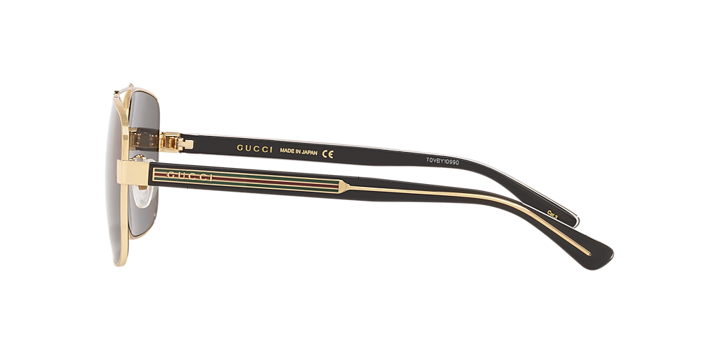 Gucci GG0529S XXL (60 - 17) with Grey lenses and Gold frame