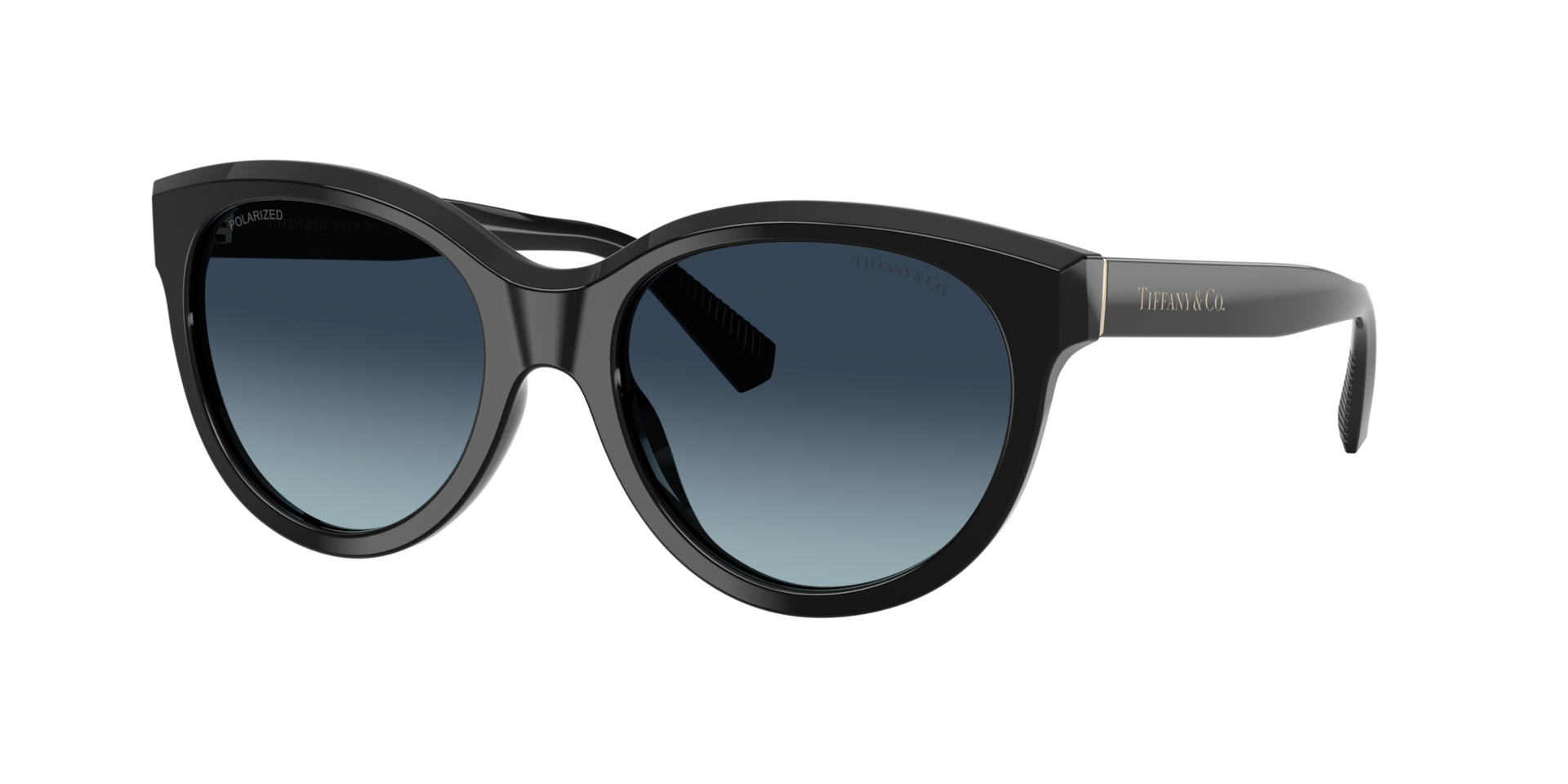 Tiffany & Co. Woman Sunglass TF4271 - Frame color: Black, Lens color: Azure Gradient Dark Blue Polarized