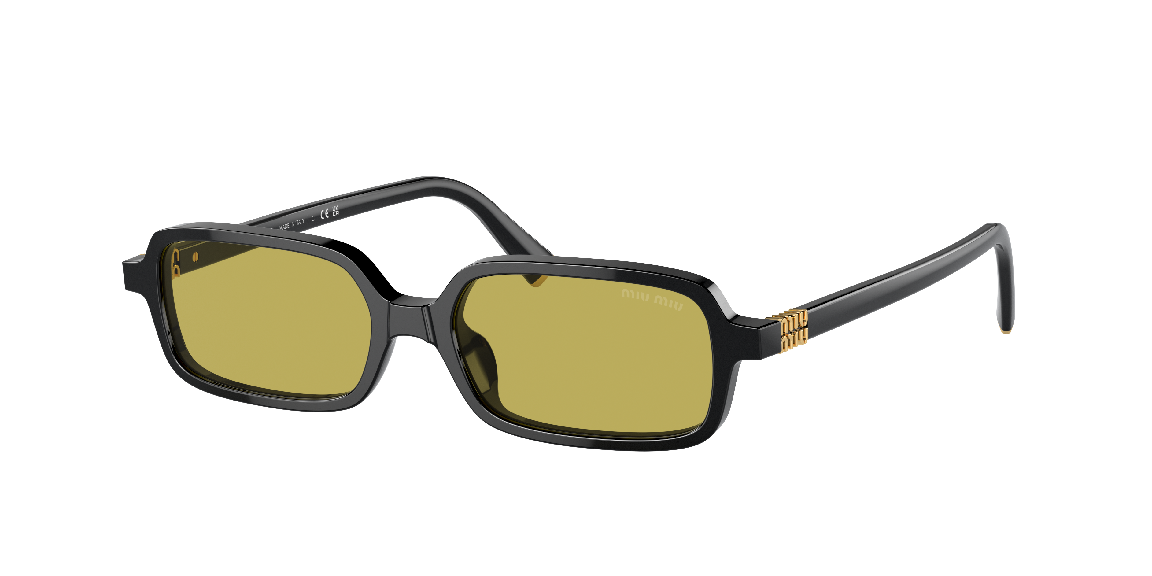 Miu Miu MU 11ZS S (51 - 16) with Green lenses and Black frame